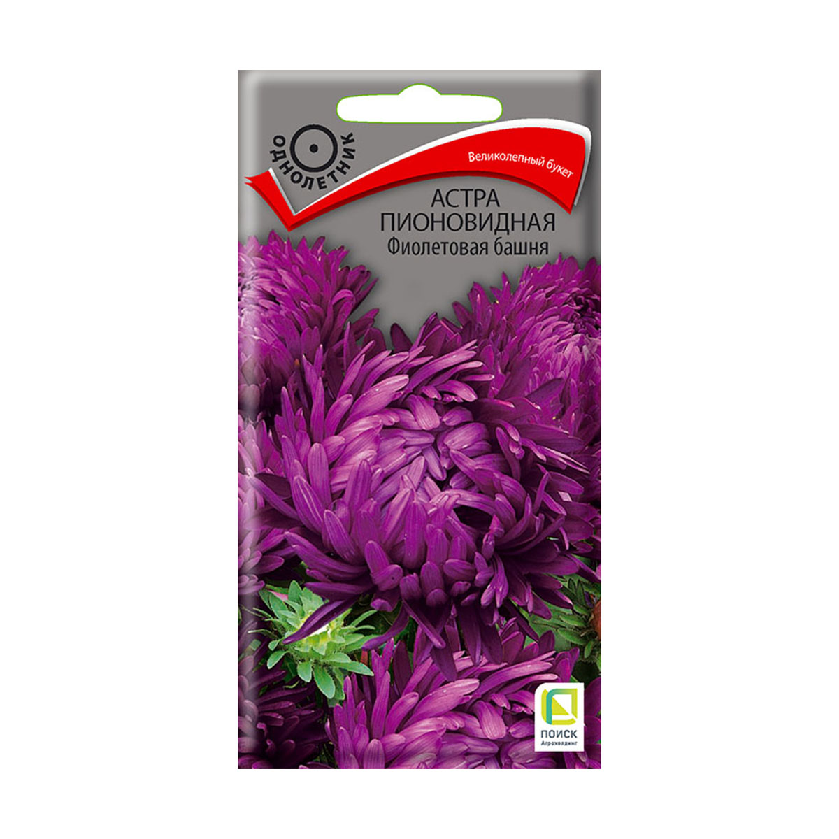 Семена цветов астра пионовидная "фиолетовая башня" ("1) 0,3 г (10/100) "поиск"