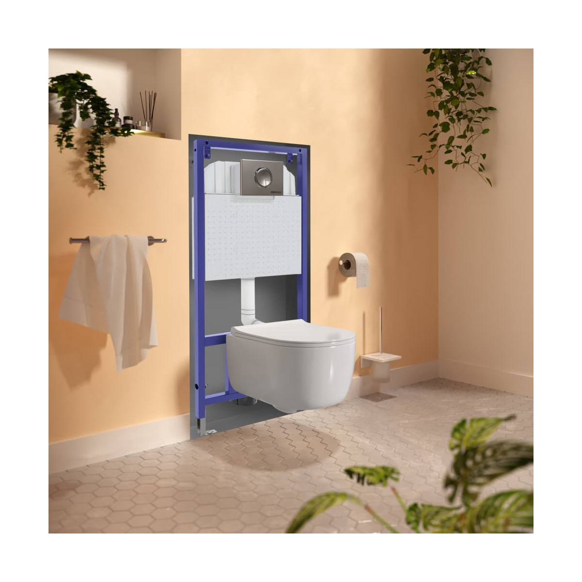 Инсталляция рамная для подвесного унитаза "novum" (1) "berges"