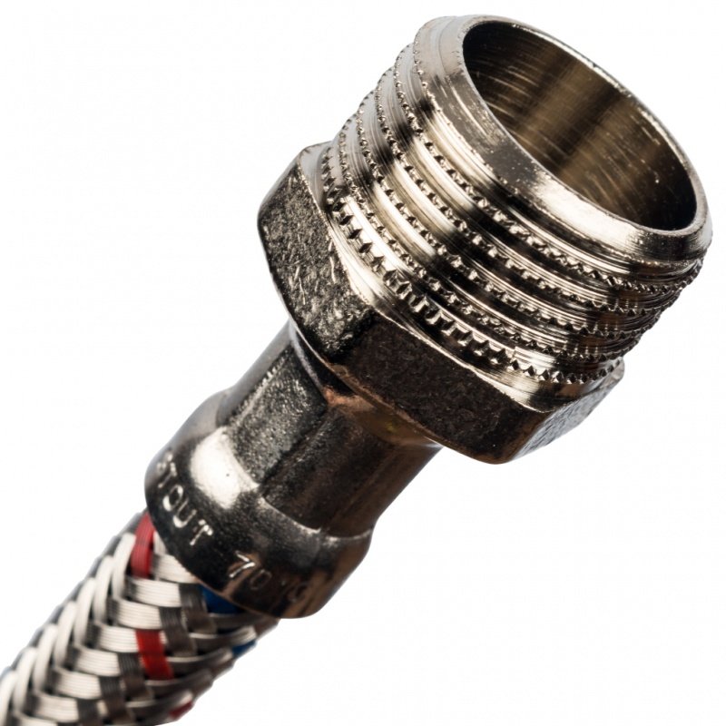 Гибкая подводка для воды НР 1/2 х ВР 1/2 STOUT - 600 мм