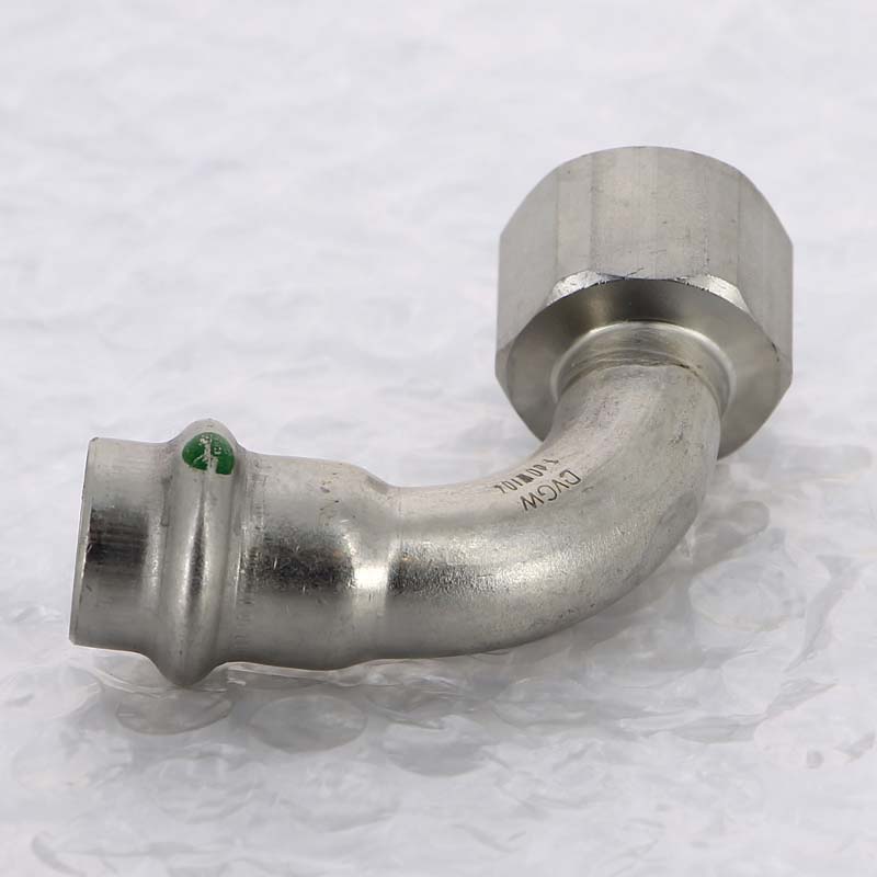 Угол пресс-В 15x1/2' нержавеющая сталь Sanpress Inox VIEGA