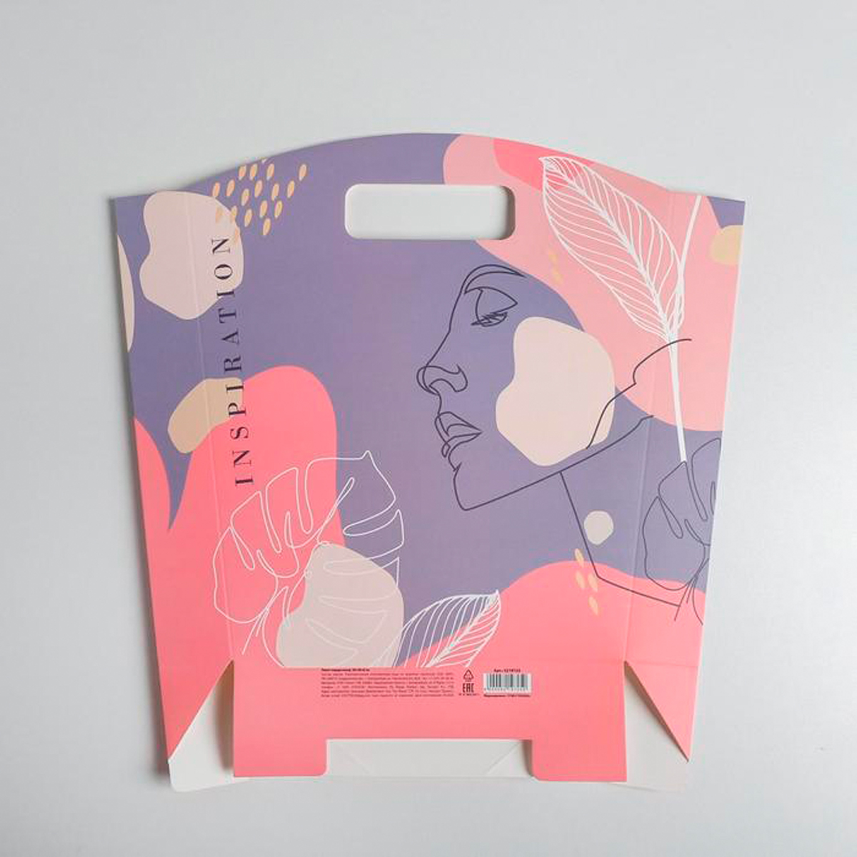 Пакет подарочный "inspiration" 26*28*8 см (1/5/290) "дарите счастье" 5219725