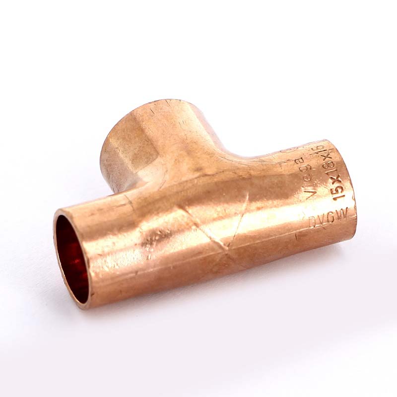 Тройник переходной под пайку 15 х 18 х 15 мм VIEGA медный