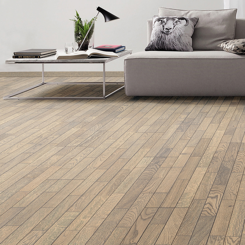 Паркетная доска Haro Series 4000 (5G) 532982 Дуб Табакко-Серый Терра Ретро структурированный 3D брашированный трехполосный2200 x 180 x 13.5мм