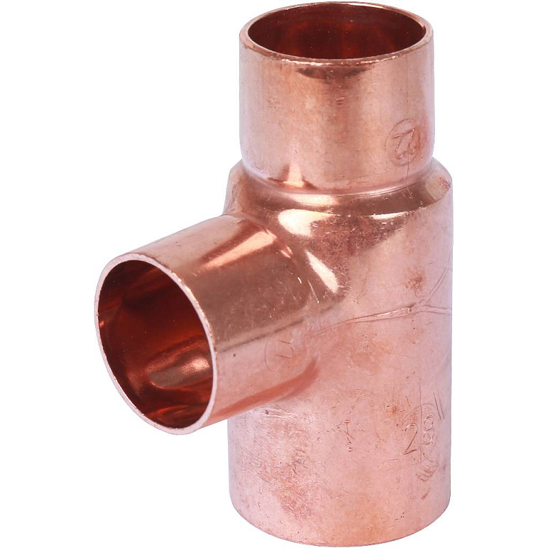 Тройник переходной 28х22х22 мм медный под пайку SANHA 15130282222