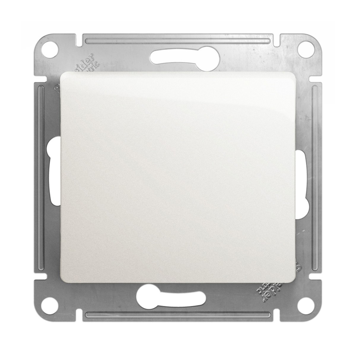 Переключатель перекрестный "glossa" 1 кл. (механизм) 10а, перламутр (1/20/160) "schneider"