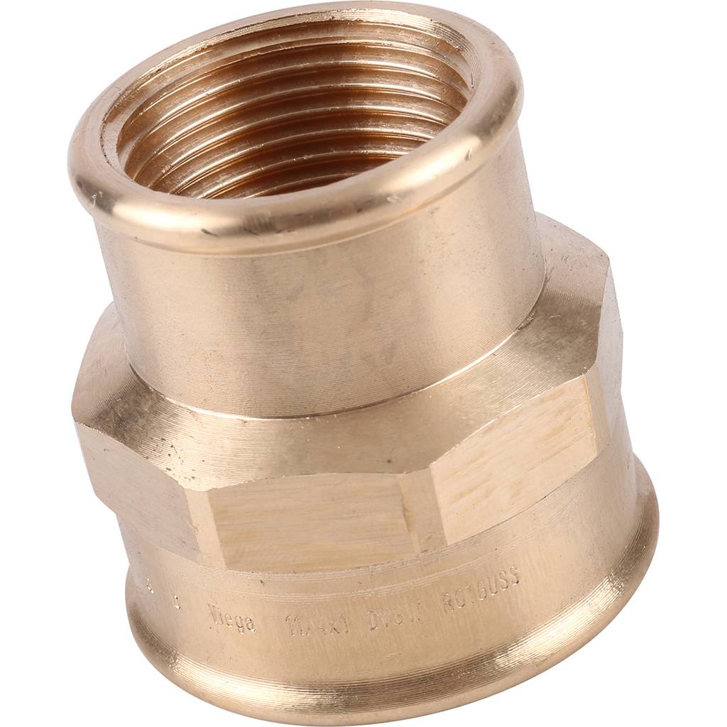 Муфта редукционная 1"1/4 x 1" резьбовая (ВР) бронза VIEGA (266417)