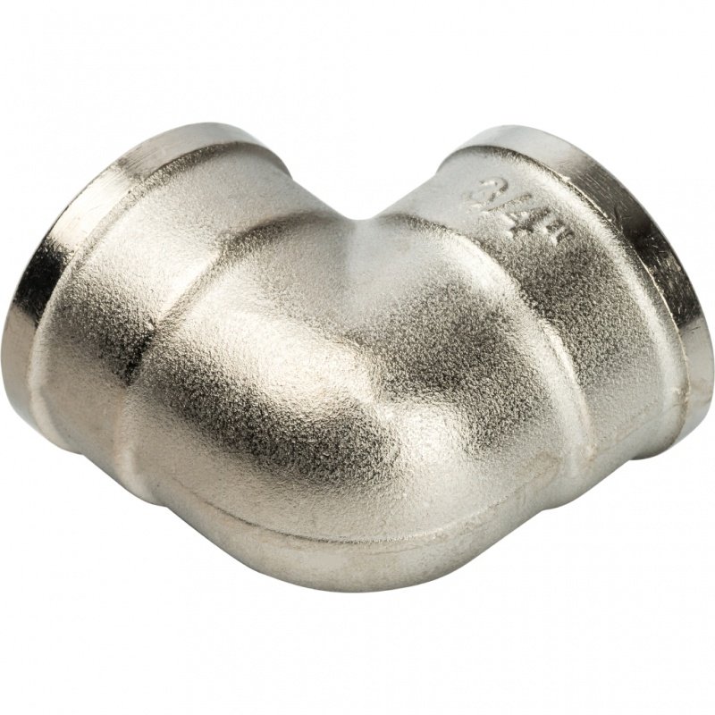 Угол резьбовой ВР 3/4" никель STOUT