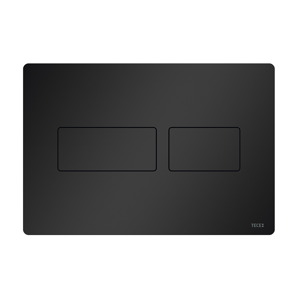 Металлическая панель смыва TECEsolid черный матовый для инсталляции унитаза 220 x 150 x 6 мм