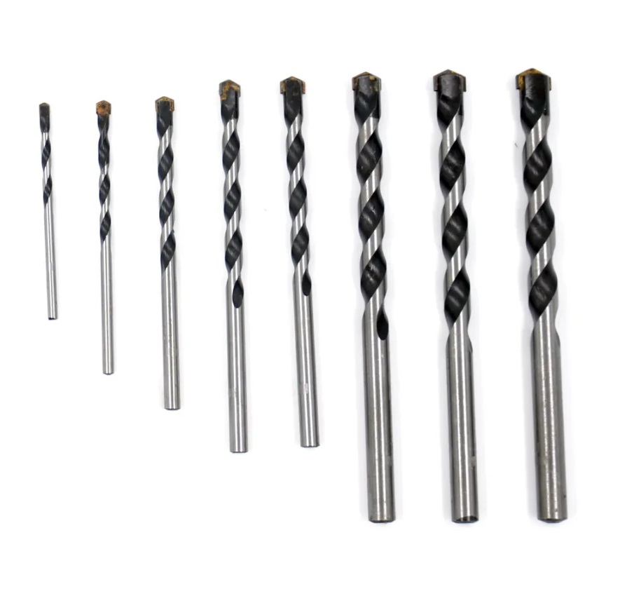 Набор сверла по бетону 8 шт (3, 4, 5, 6, 7, 8, 9, 10 мм)
