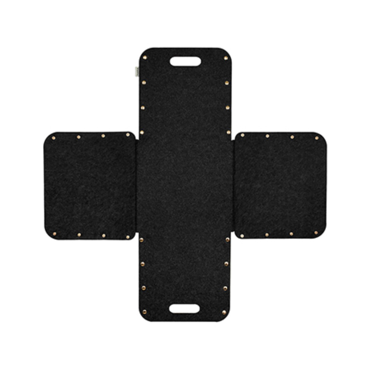 Корзина из фетра 30*30*30 см (темно-серый) (1/6) "qwerty"