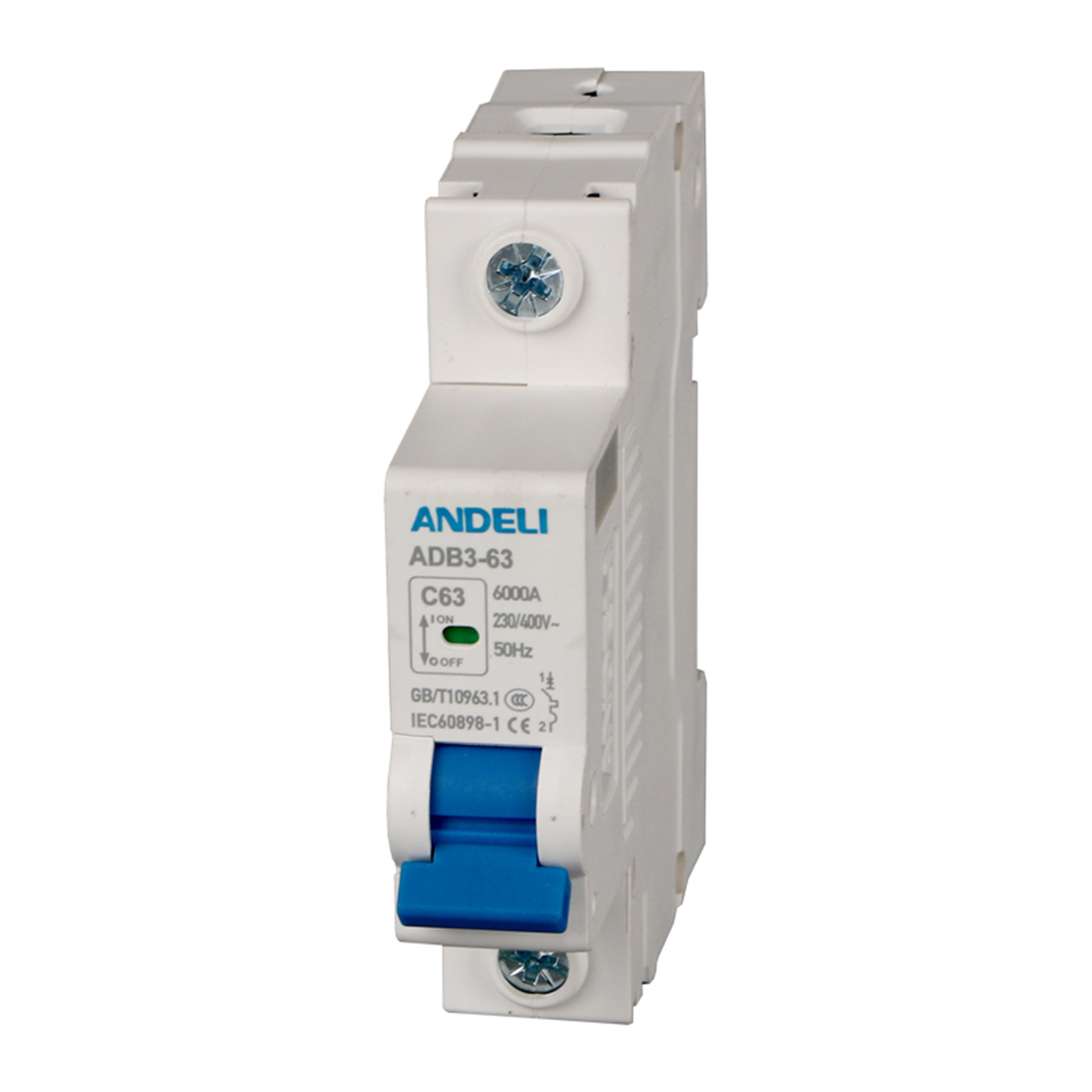Выключатель автомат. adb3-63 1p 20a 6ka тип c (1/12/180) "andeli"