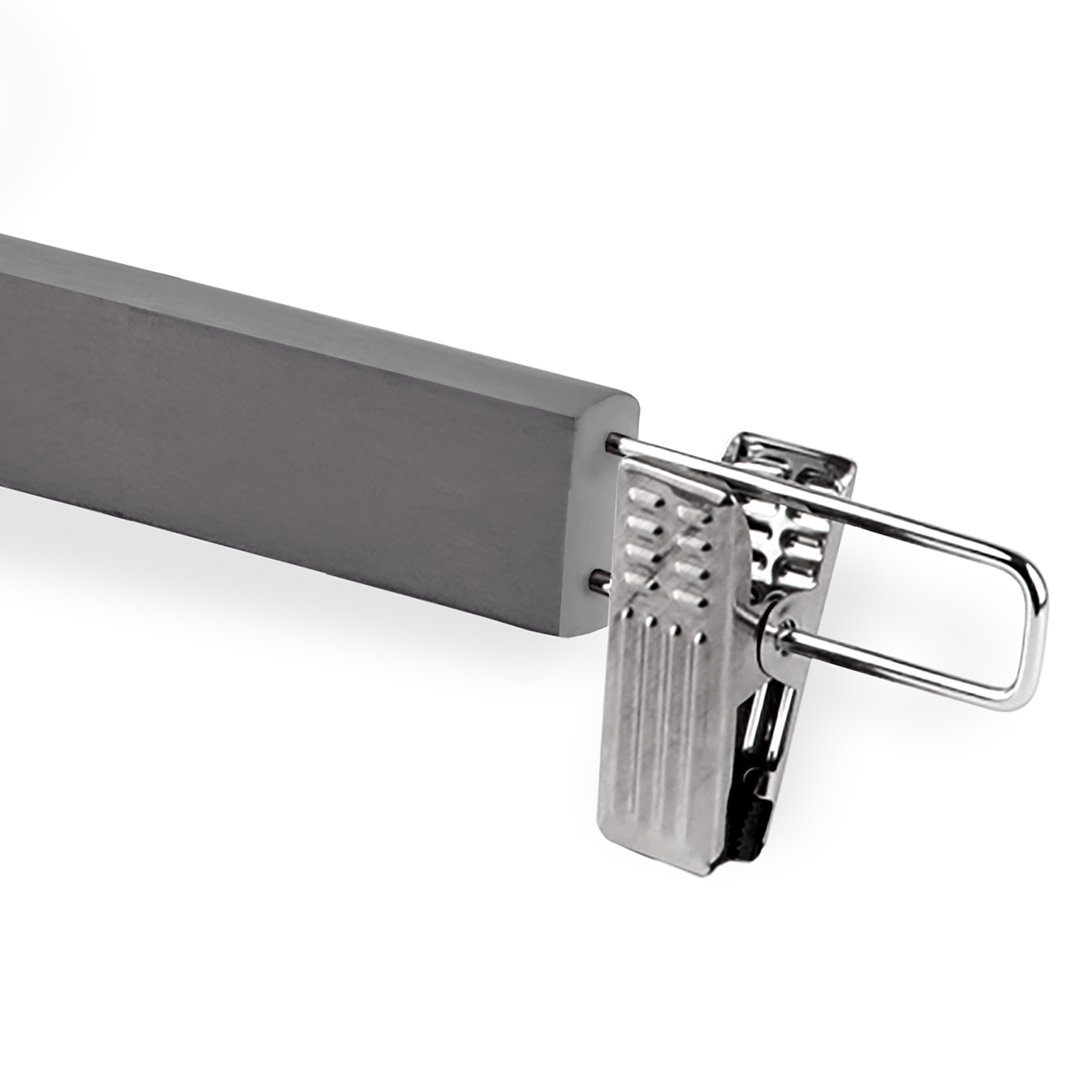 Вешалки для брюк и юбок "japanese" дерев. с клипсами (3 шт.) серые (1/36) "valiant" jb-22508s