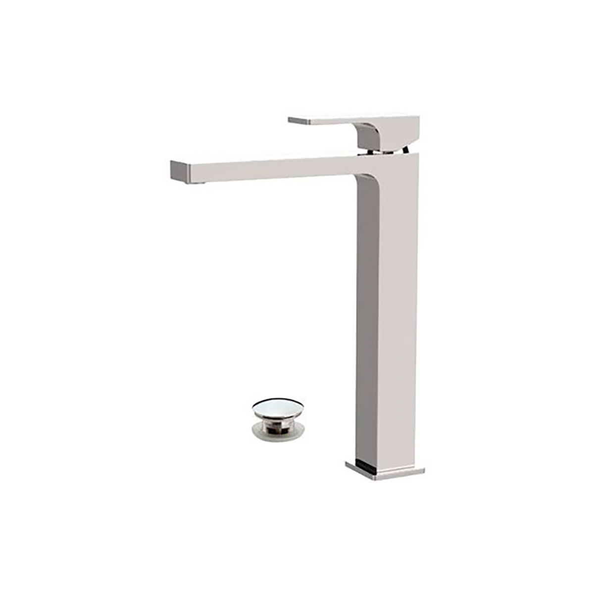 Смеситель для умывальника "absolute" au10l (донный клапан, перелив) (1/5) "remer"