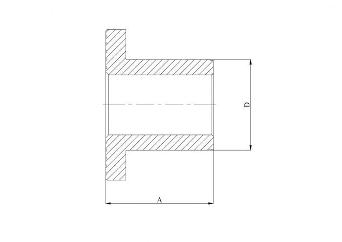 Фланцевый бурт 63 мм ПП (PP-R100) серый HEISSKRAFT