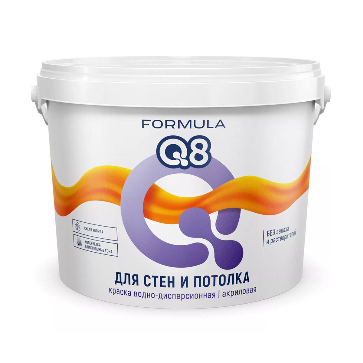 Краска в/д  для стен и потолков "formula q8"  3 кг (1/4)