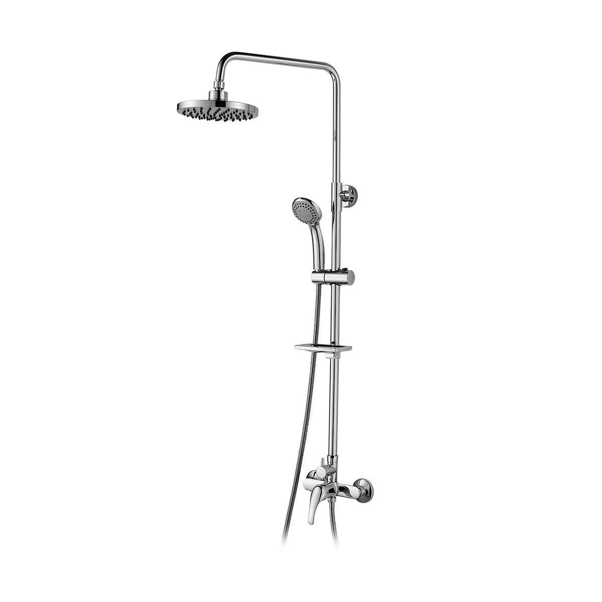 Душевая система  a35-45  лейка 3 реж., верх. душ "тропич. дождь" (1/4) "rossinka"