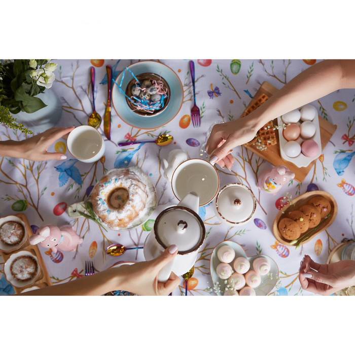 Скатерть "доляна" happy easter 110*144 см (1/30) 4682780