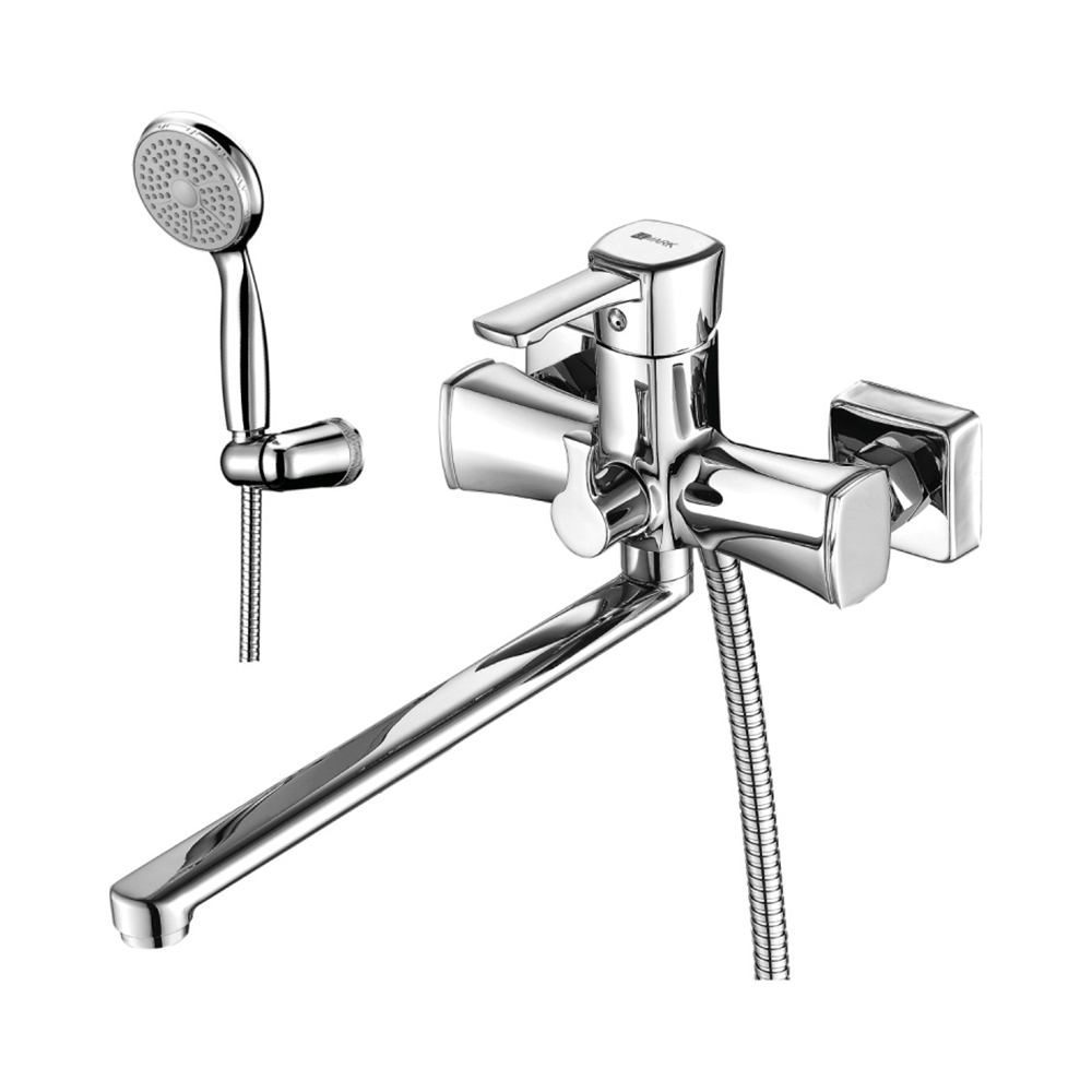 Смеситель для ванн "evitta"  lm0551c  длинный плоский излив (1/12) "lemark"