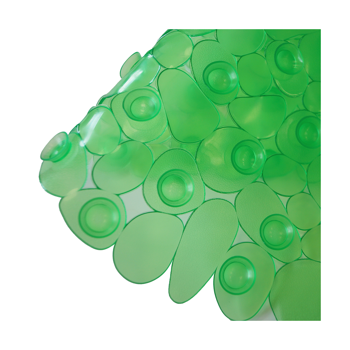 Коврик в ванну противоскользящий "морская галька" 36*69 см (зеленый) (1/10)