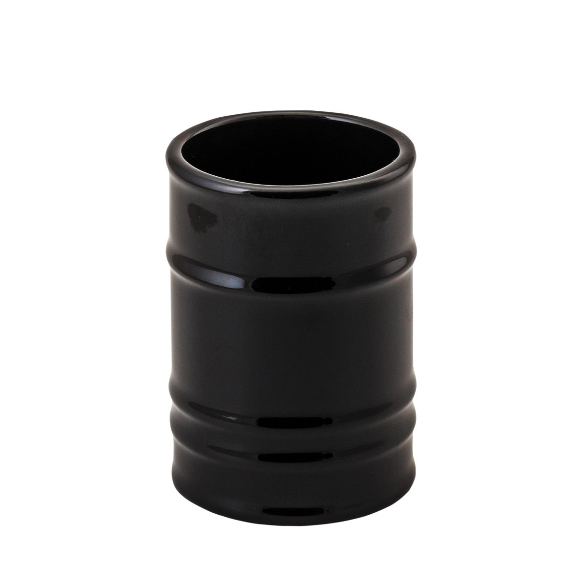 Стакан для ванной комнаты "oil" керамика (черный) (1/12) "аквадекор" atc-1205bk-03