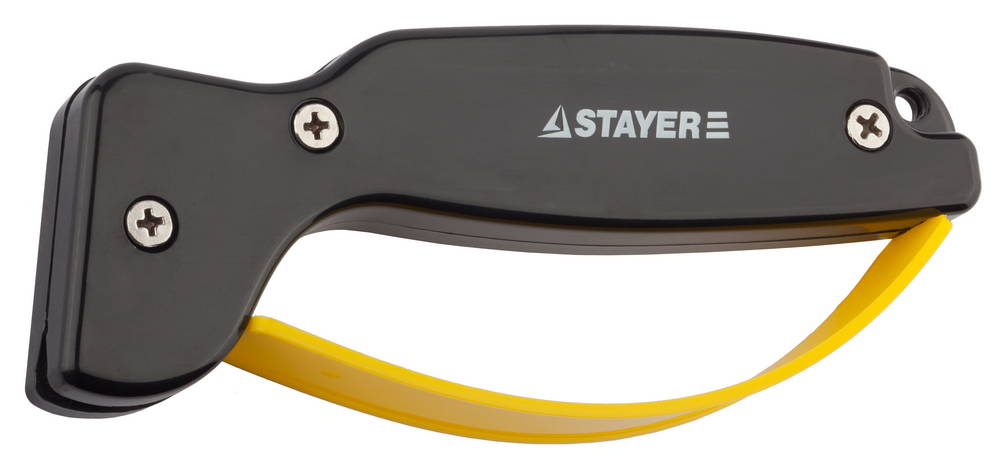 Точилка STAYER ″MASTER″ универсальная, для ножей, с защитой руки, рабочая часть из карбида
