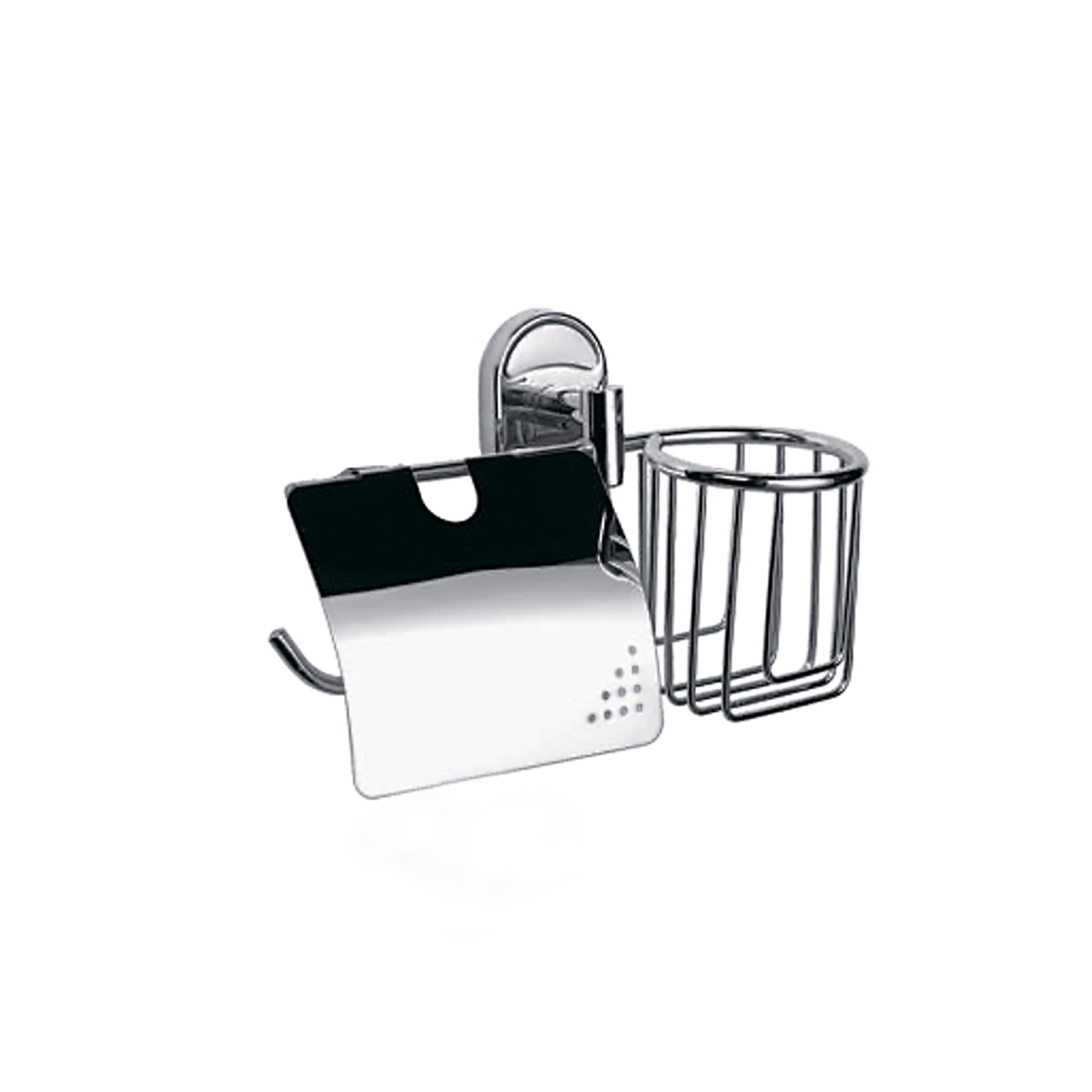 Держатель для туал. бумаги и освежителя воздуха f1903-1, хром (1/20/60) "frap"