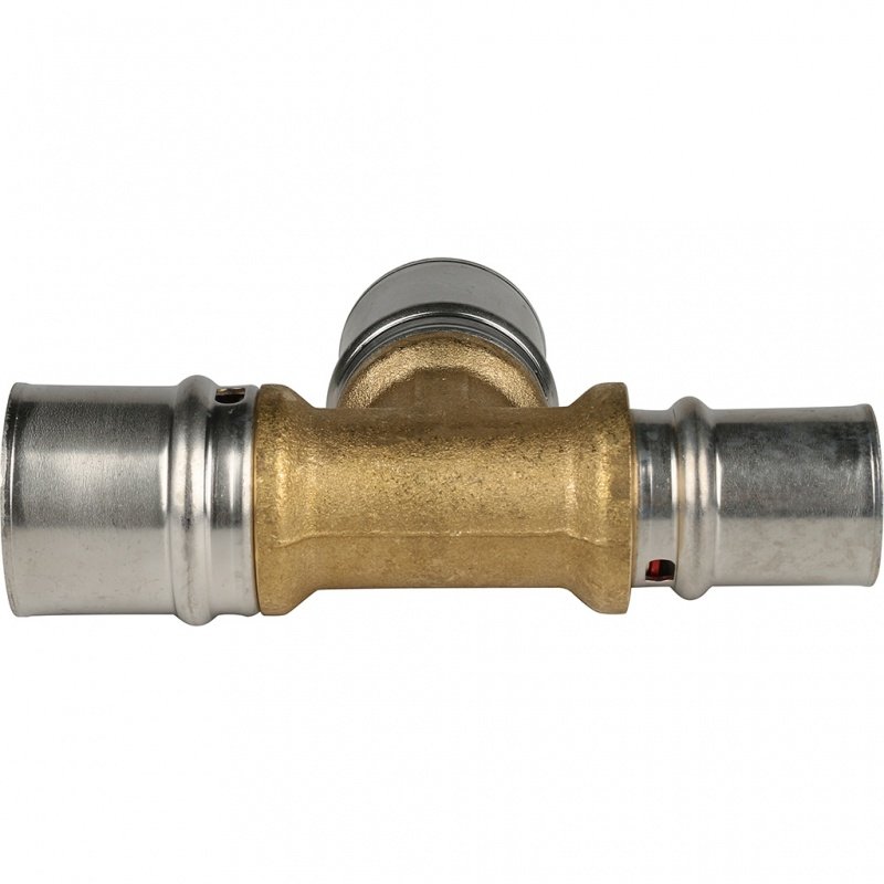 Тройник переходной под пресс 26 x 26 x 20 STOUT для МП труб