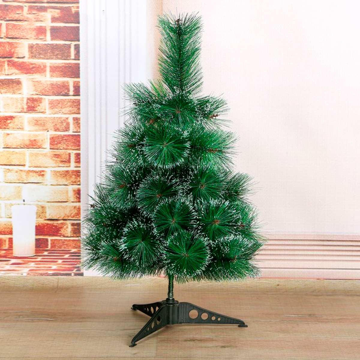 Кедр декор. 60 см, 35 веток (зеленый перелив.) "зимнее волшебство" 540653