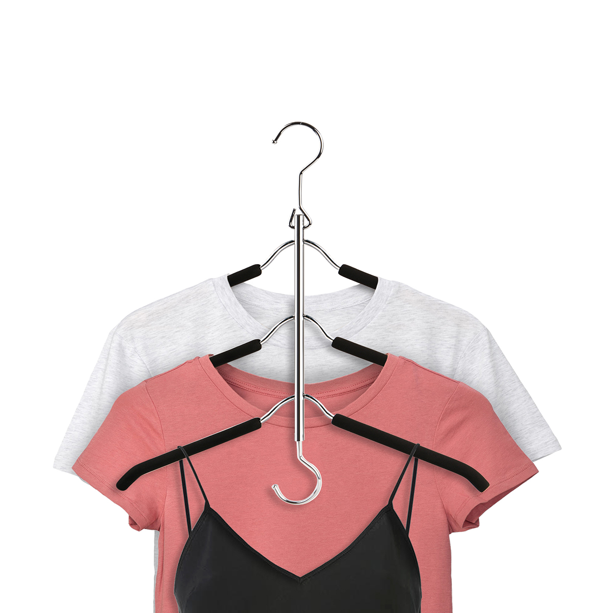 Вешалка-трансформер с мягким противоскольз. покрытием (1/20) "valiant" 50336