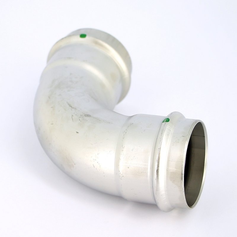 Угол пресс 54 нержавеющая сталь Sanpress Inox VIEGA