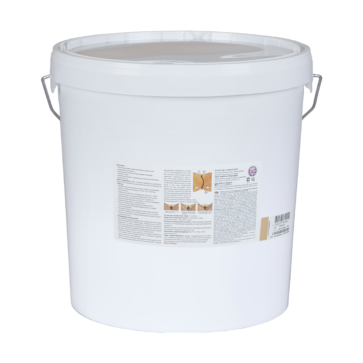 Герметик шовный для дерева "евротекс" калужница 25 кг (1) "рогнеда"