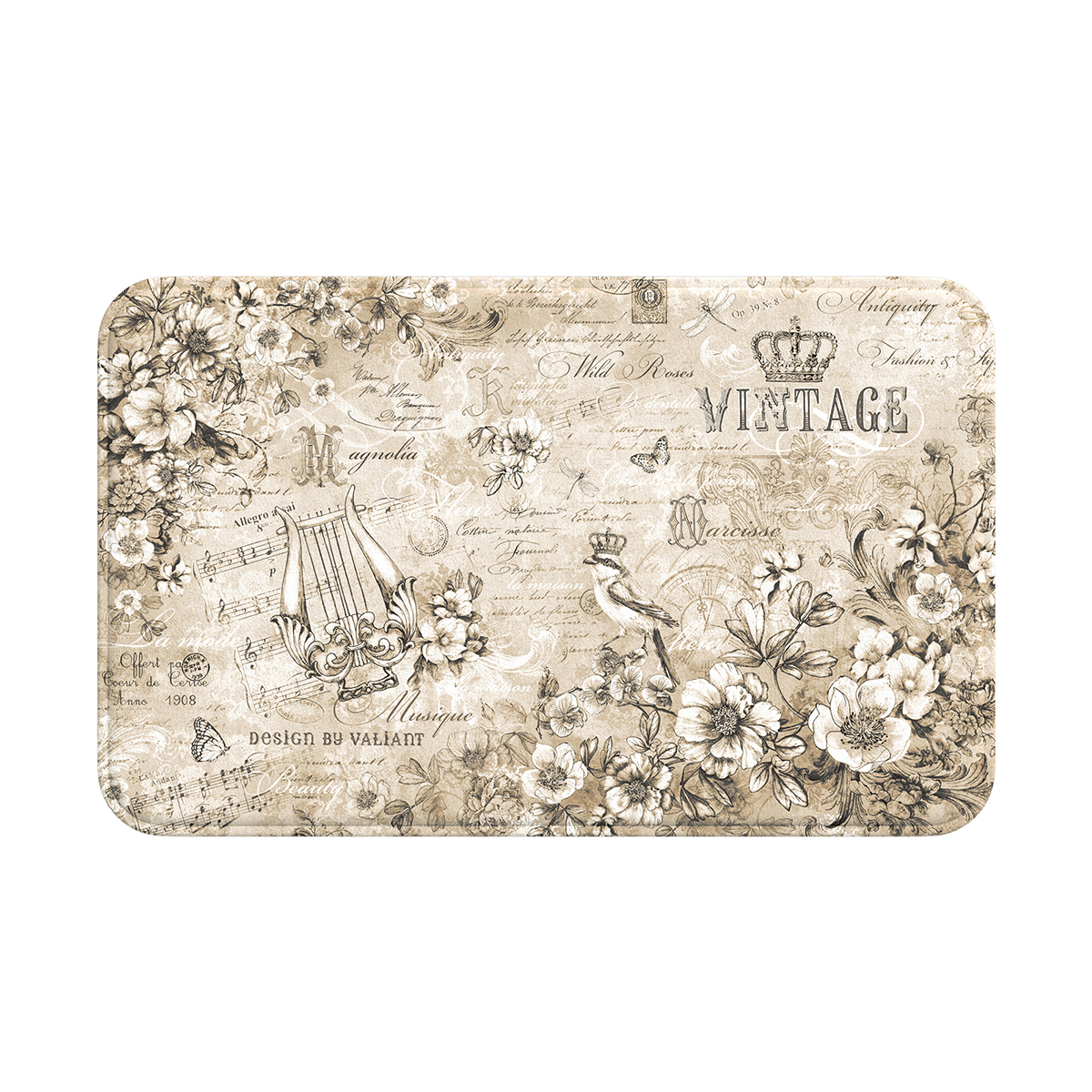 Коврик для ванной "vintage" 50*80 см (1/20) "valiant" vn-p-58