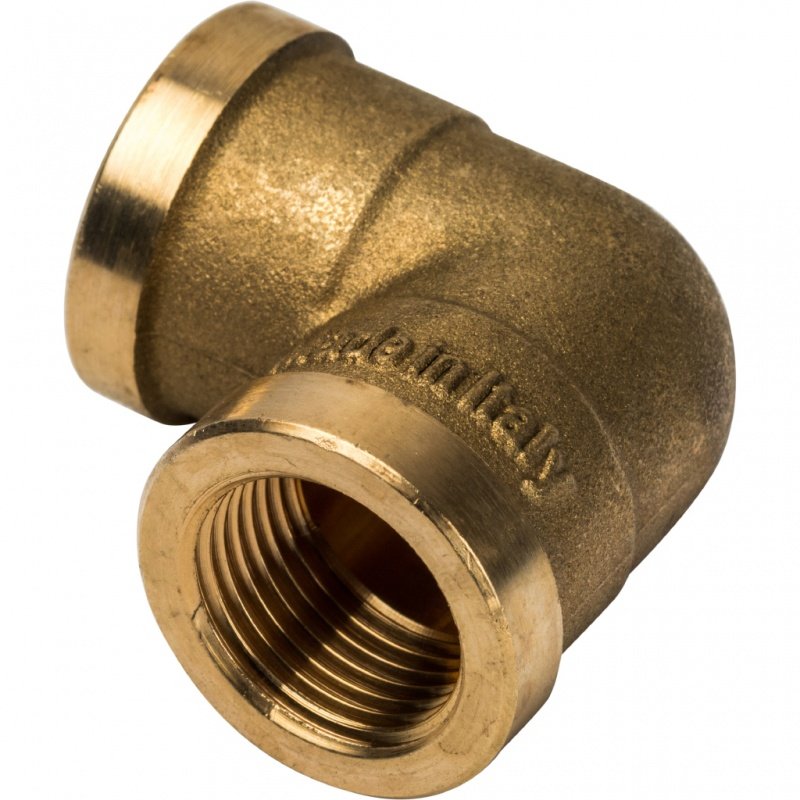 Угол резьбовой ВР 3/8" латунь STOUT