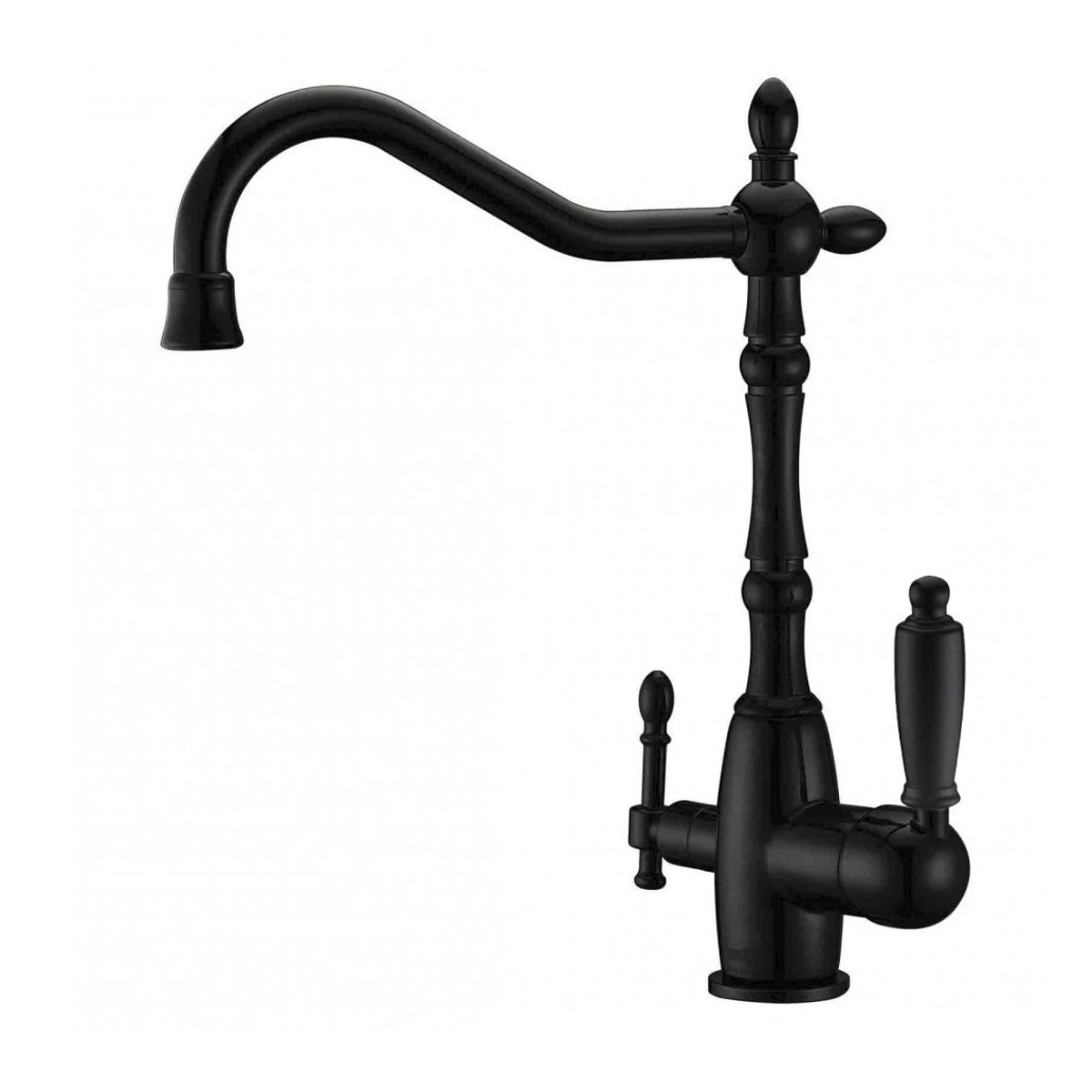 Смеситель для кухни с подключ. к фильтру питьев. воды zr 312 yf-33-black "zorg"