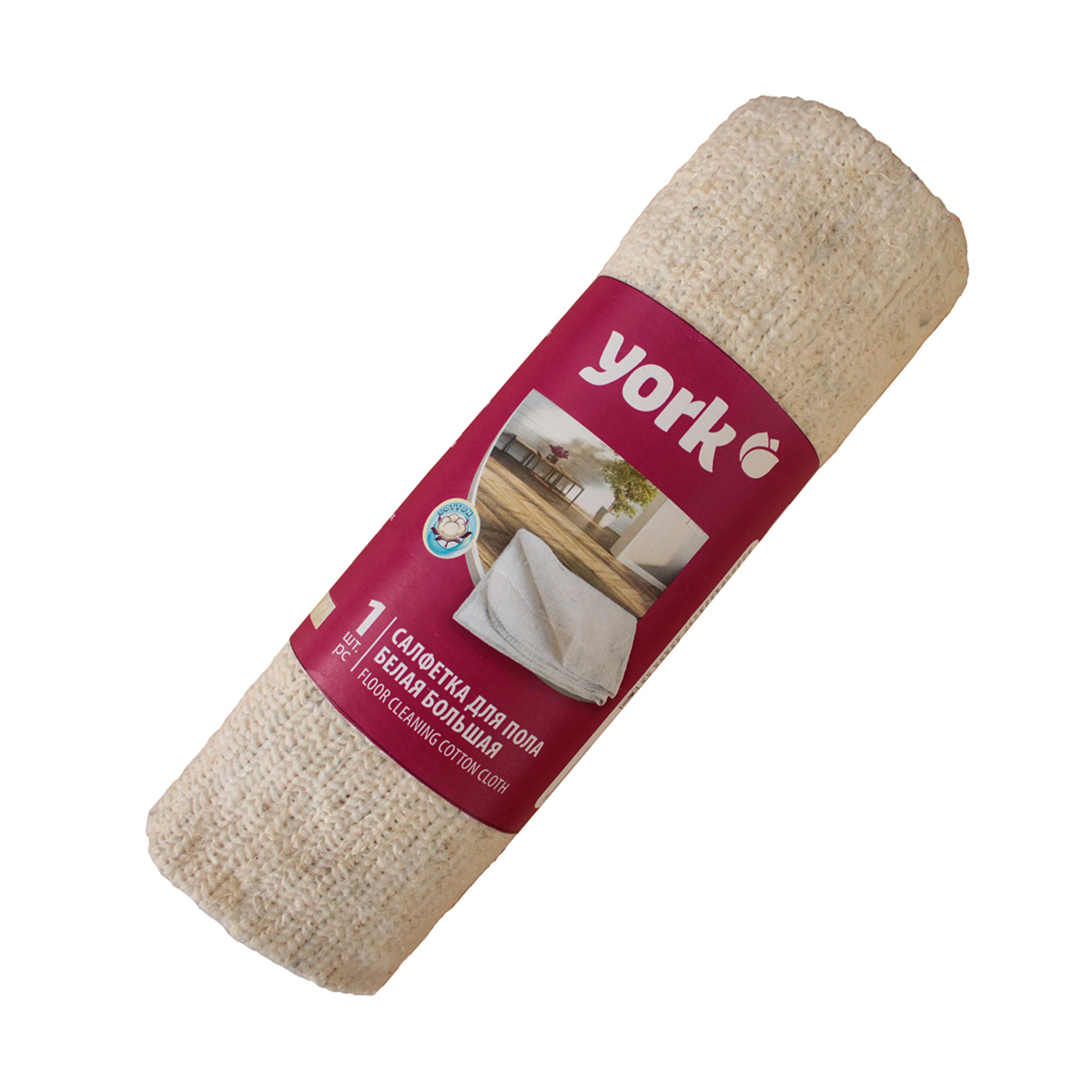 Салфетка для пола 60*80 см белая (рулон) (1/30) "york"