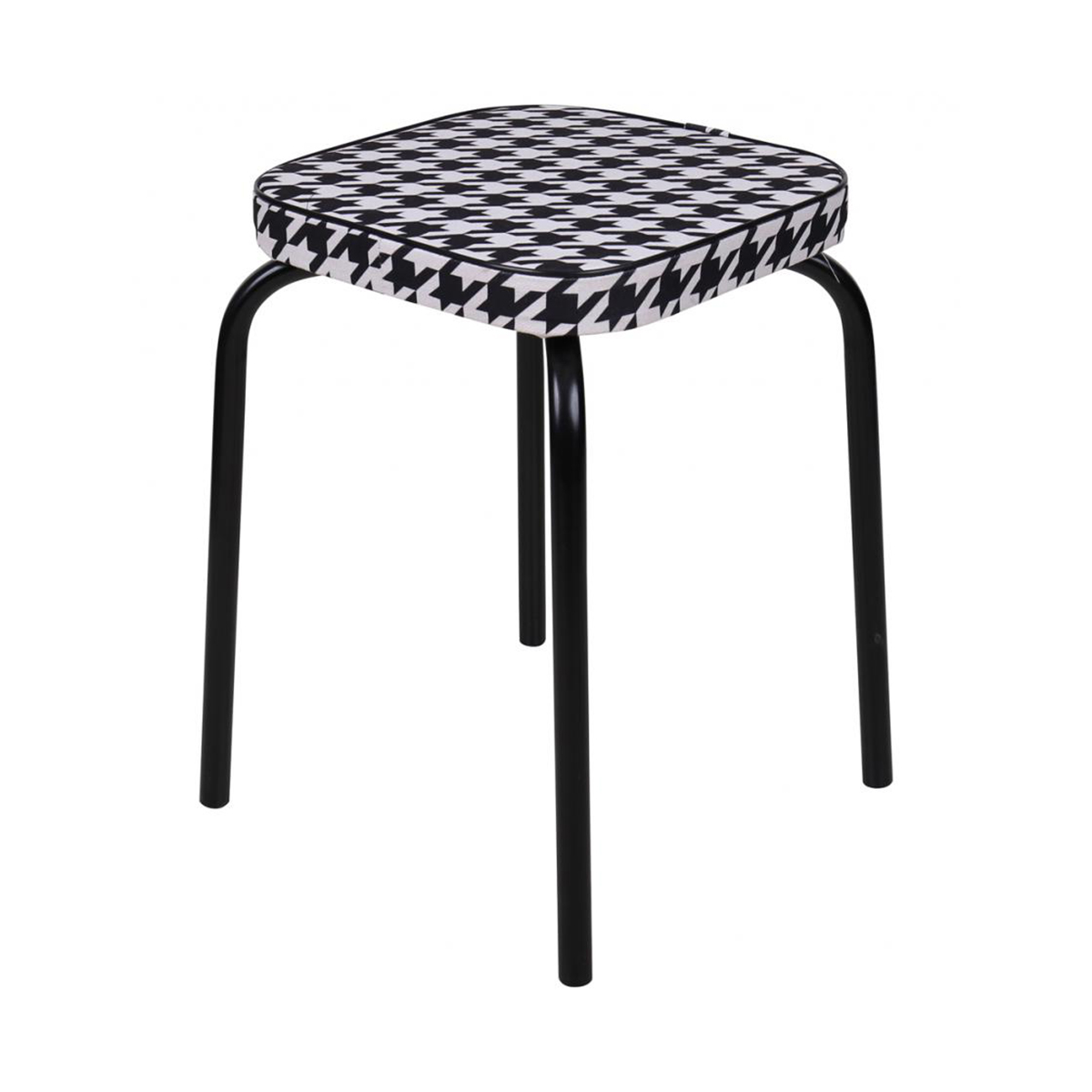 Табурет "haushalt" нт1/р (гусиная лапка) мягкое квадратное сиденье 32 см (1/10) "ника"