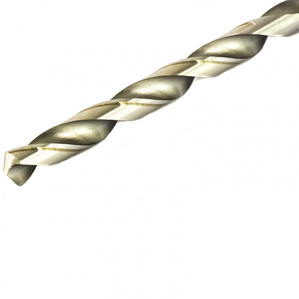 Сверло по металлу, 10 х 184 мм, полированное, удл, HSS, 5 шт, цилиндрический хвостовик Matrix (715100)