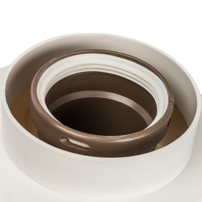 Разделитель коаксиального дымохода STOUT 60 х 100 на 80 х 80 для конденсационных котлов BAXI