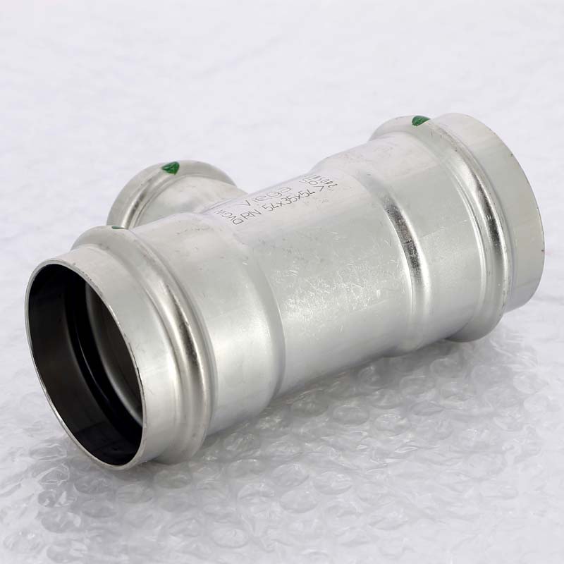 Тройник пресс 54х35х54 нержавеющая сталь Sanpress Inox VIEGA