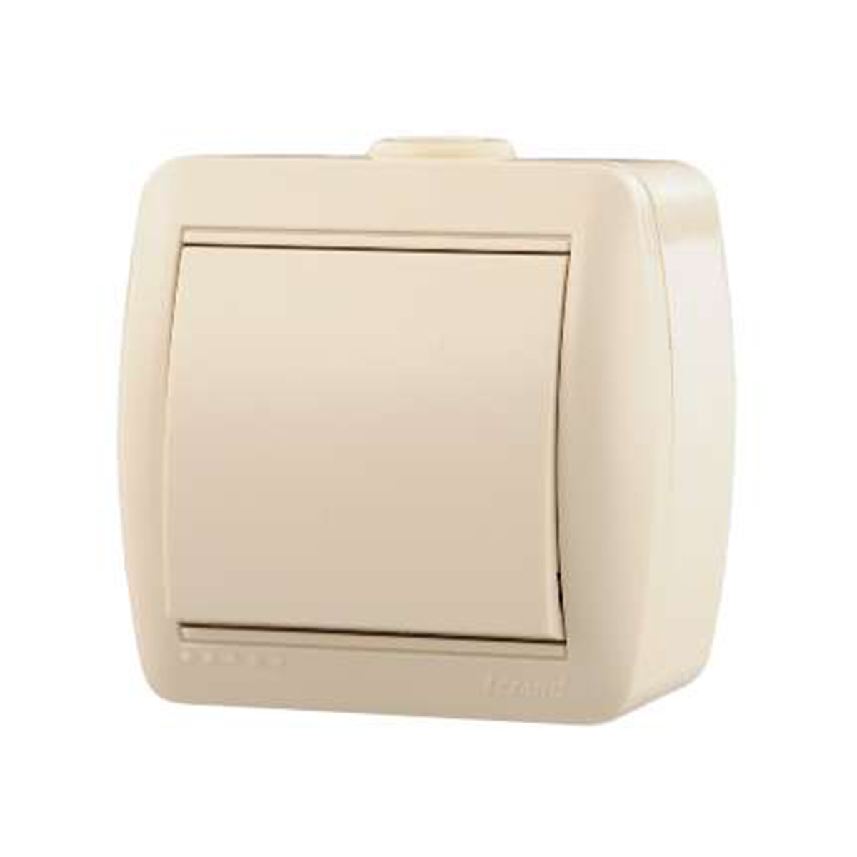 Выключатель открыт. уст. "nata" 1 кл., кремовый (1/10/120) "lezard" 710-0300-100