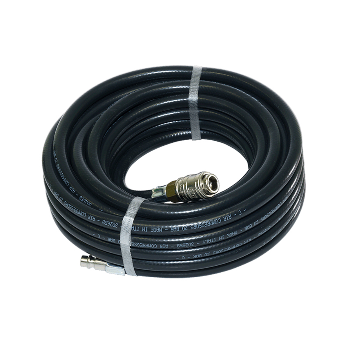 Шланг резиновый для пневмоинструмента d=8/13 мм 20 м с фитингами rapid (1) "fubag" 170107