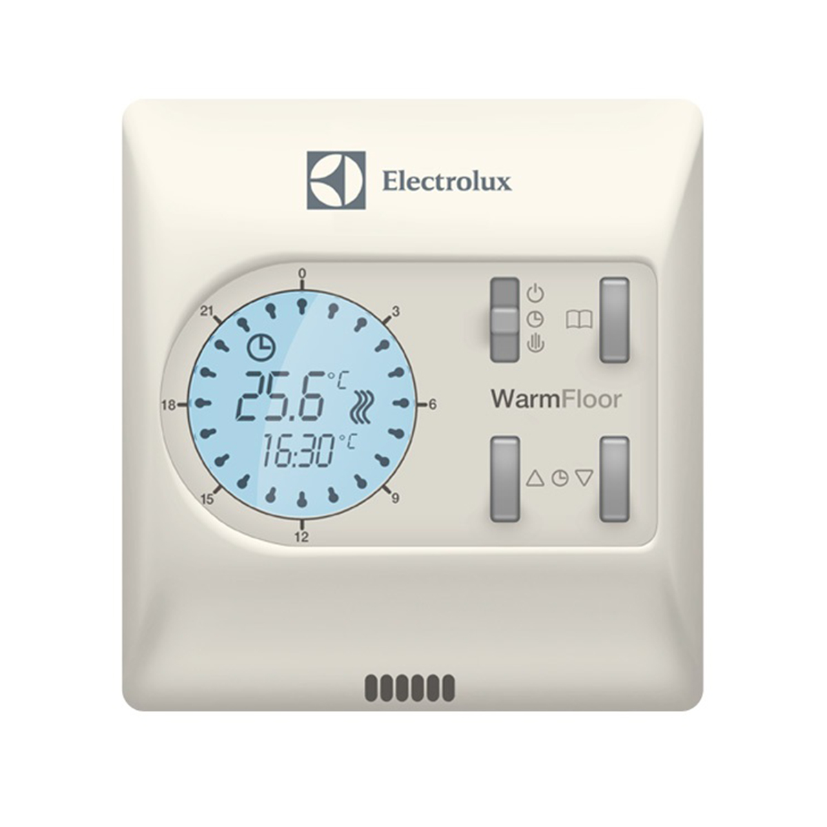 Терморегулятор для теплого пола программируемый eta-16, 24 ч (1/50) "electrolux"