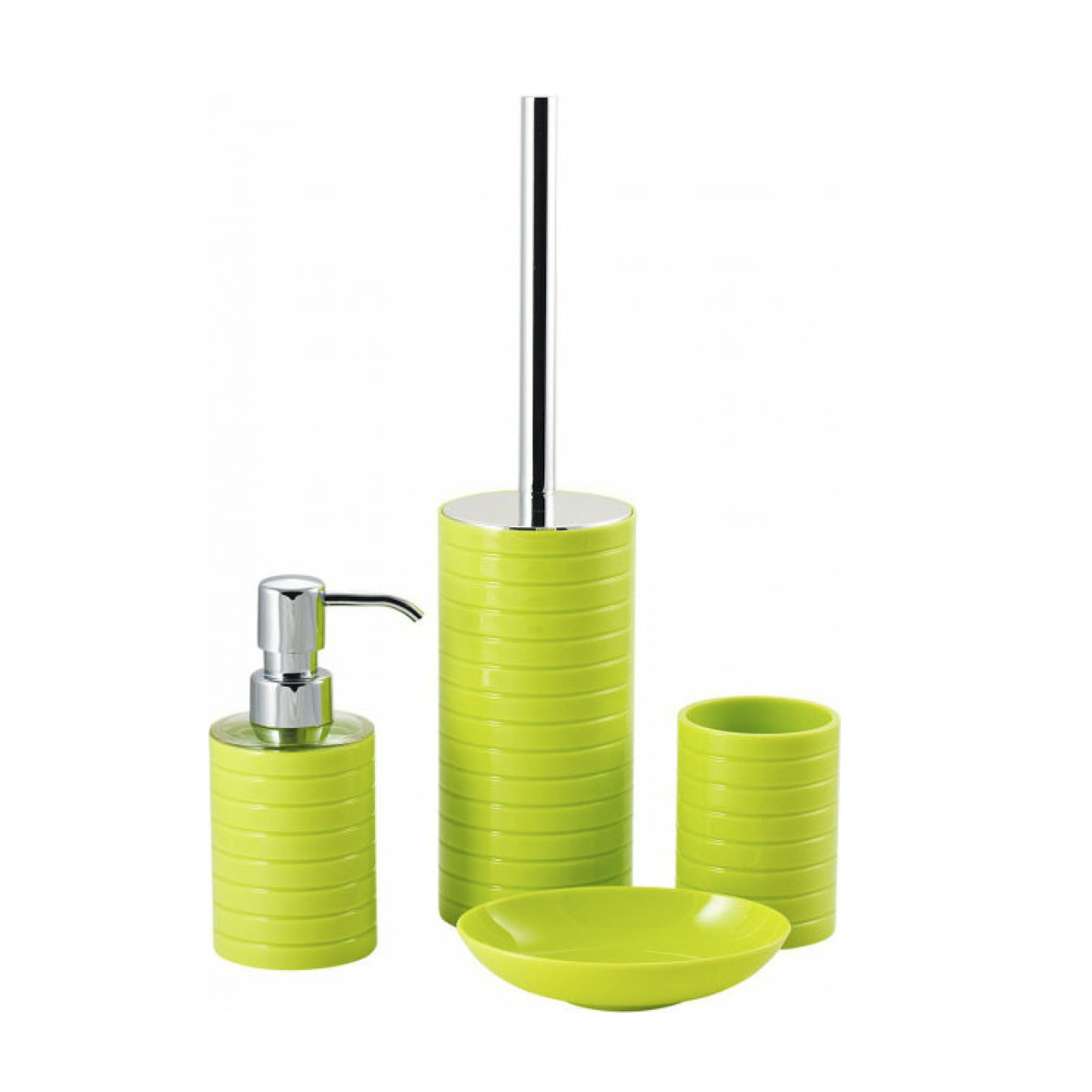 Дозатор для жидкого мыла "trento" пласт. (зеленый) (1/12) "swensa" swp-0680gr-a