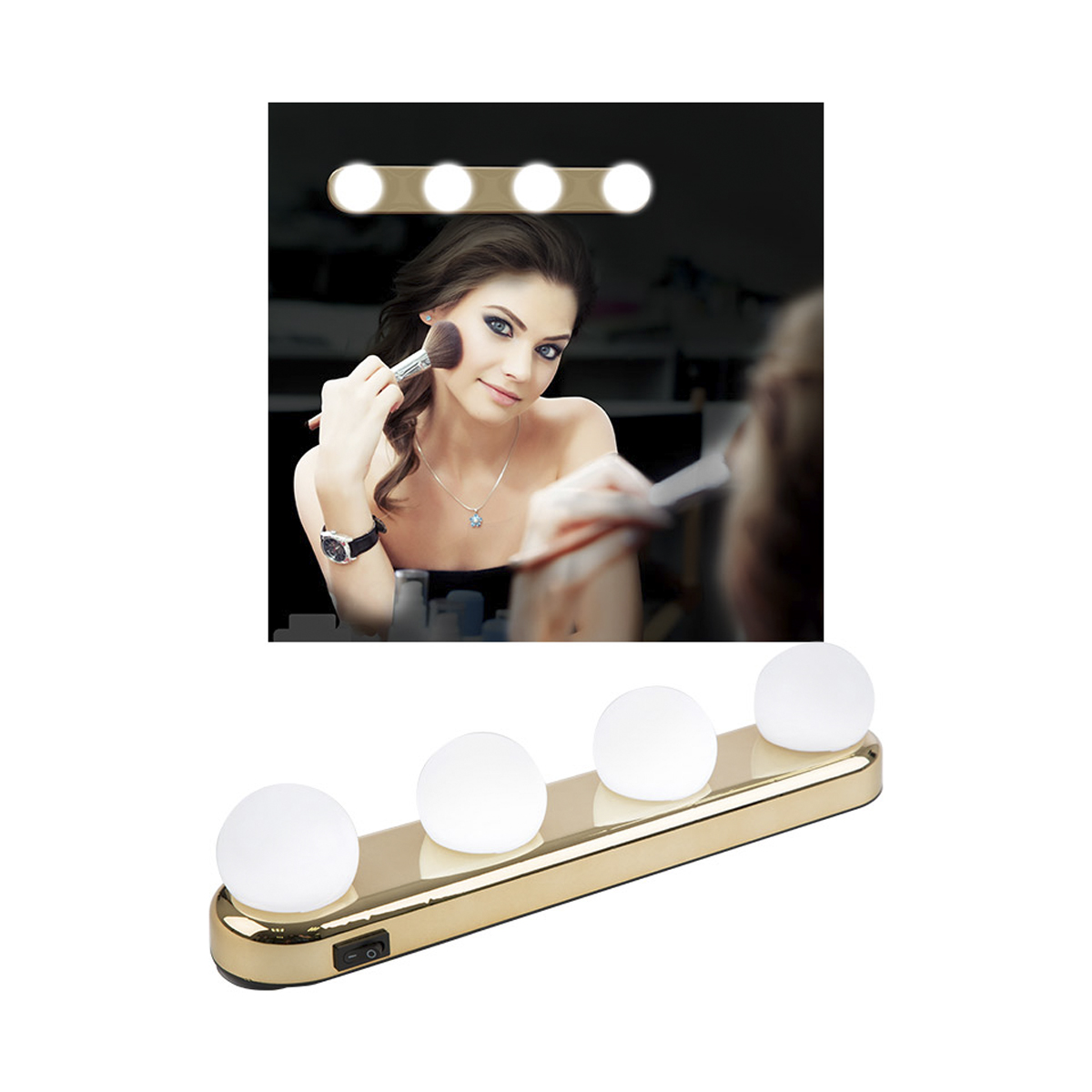 Лампа для зеркала на присосках en-800, led подсветка (1/24) "energy"