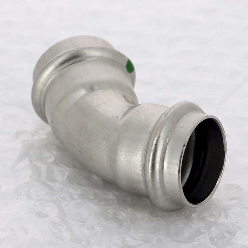 Угол 45° пресс 28 нержавеющая сталь Sanpress Inox VIEGA