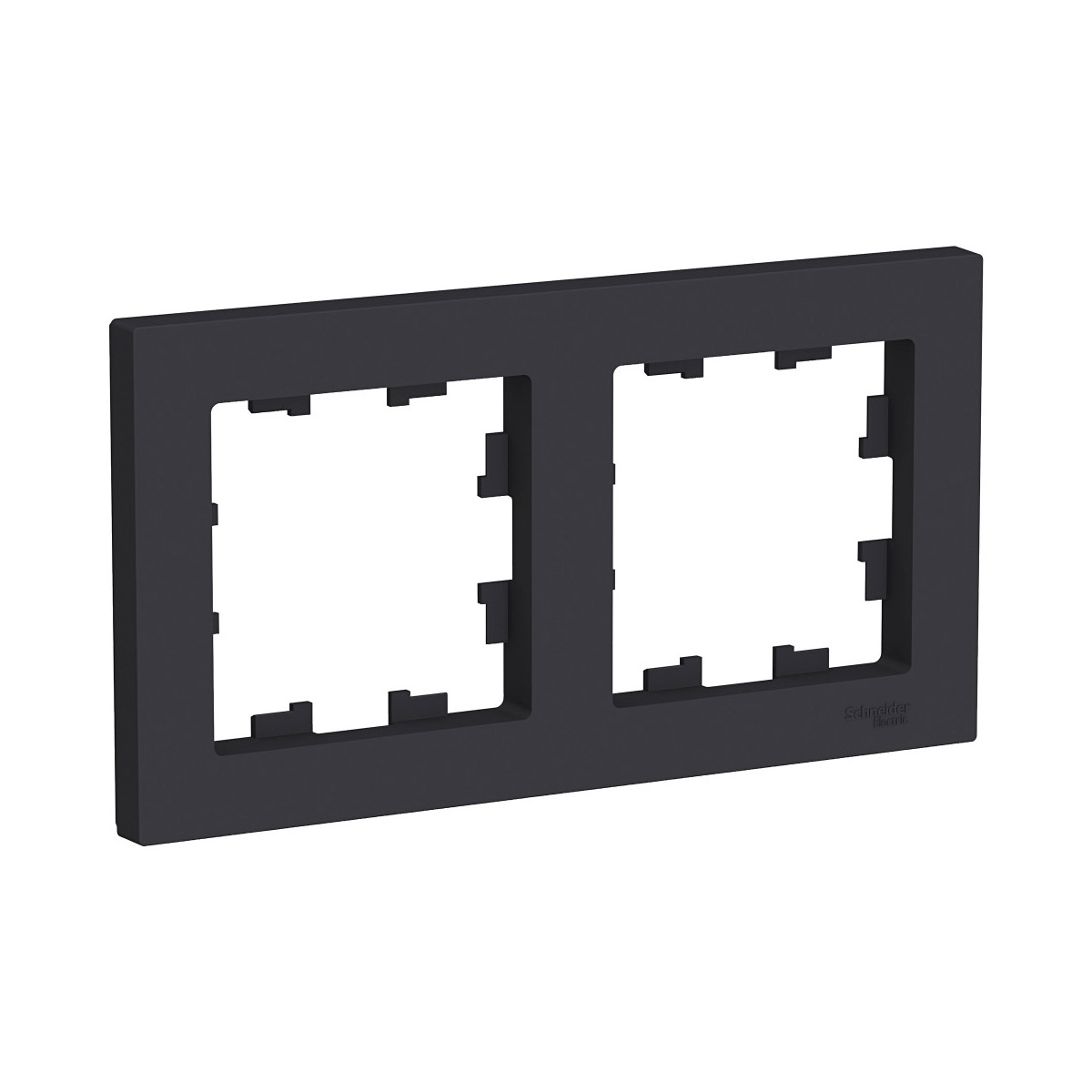 Рамка "atlasdesign" 2-х местн. универс., карбон (1/5/20) "schneider"