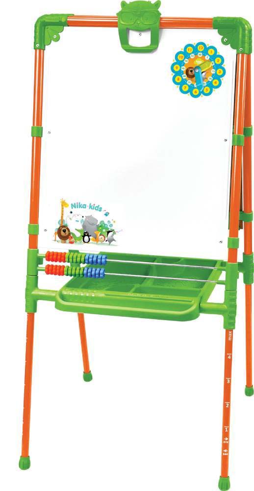 Мольберт детский двустор. регулир. с пеналом "доска знаний" оранжевый м2/о2  "ника"