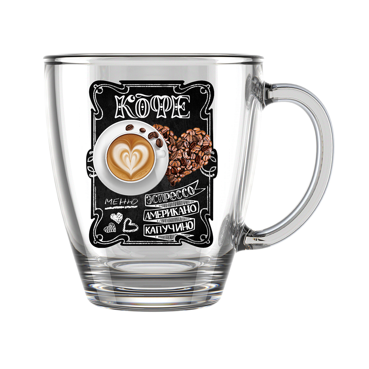 Кружка "кофеджио" 350 мл (1/16) "декостек"