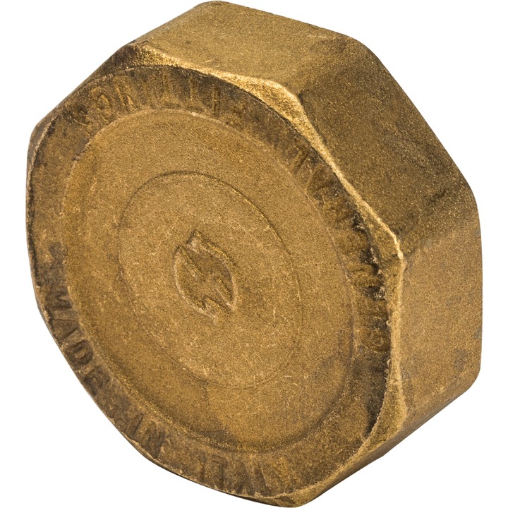 Заглушка резьбовая ВР 2" латунь STOUT