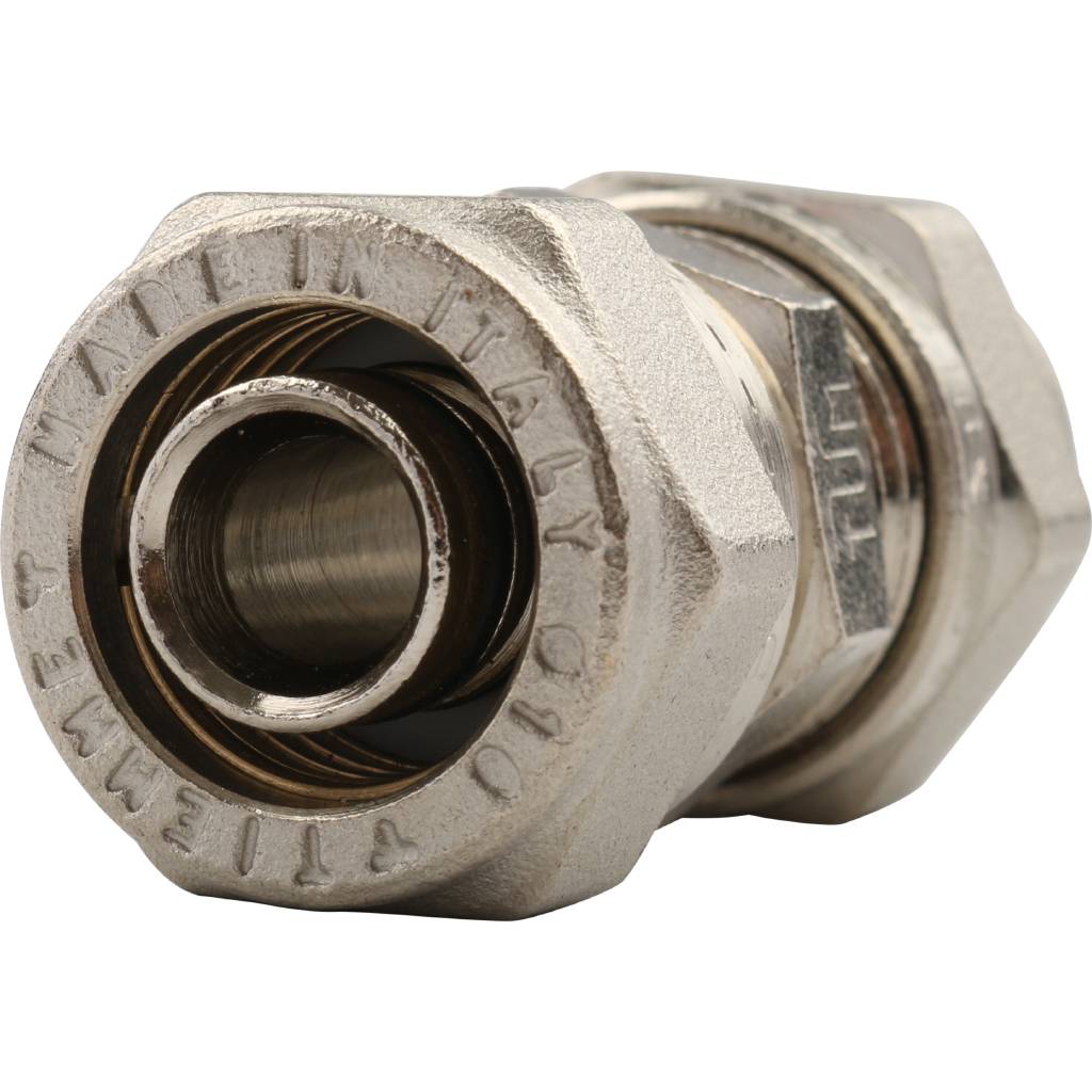 Муфта 16 х 16 под обжим TIEMME для металлопластиковых труб